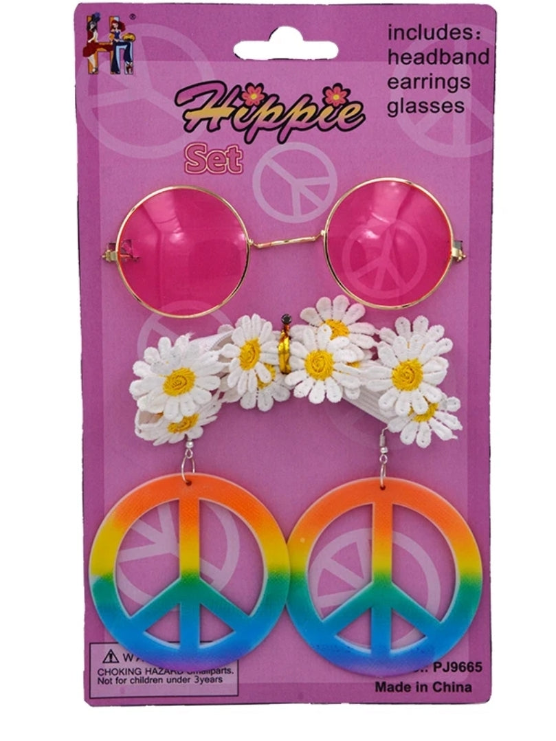 סט אביזרים לתחפושת היפית