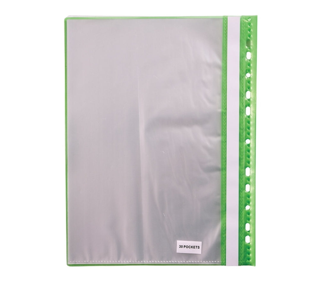 קלסר עם 30 שמרדפים אינדקס 30 ניילוניות