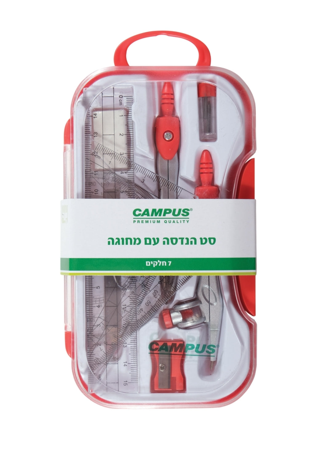 מחוגה עם סט הנדסה