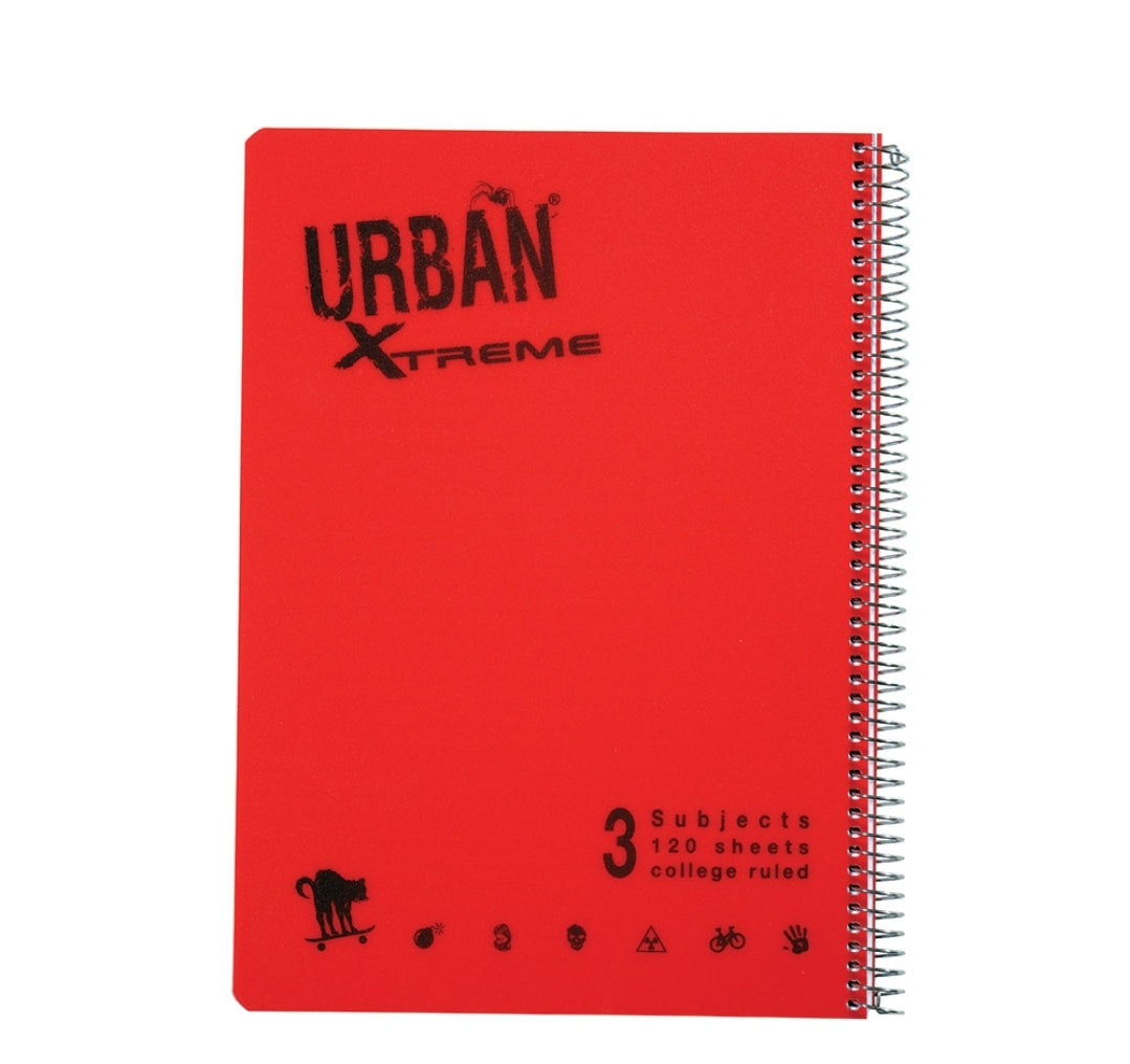 מחברת אורבן A4 3 נושאים חשבון