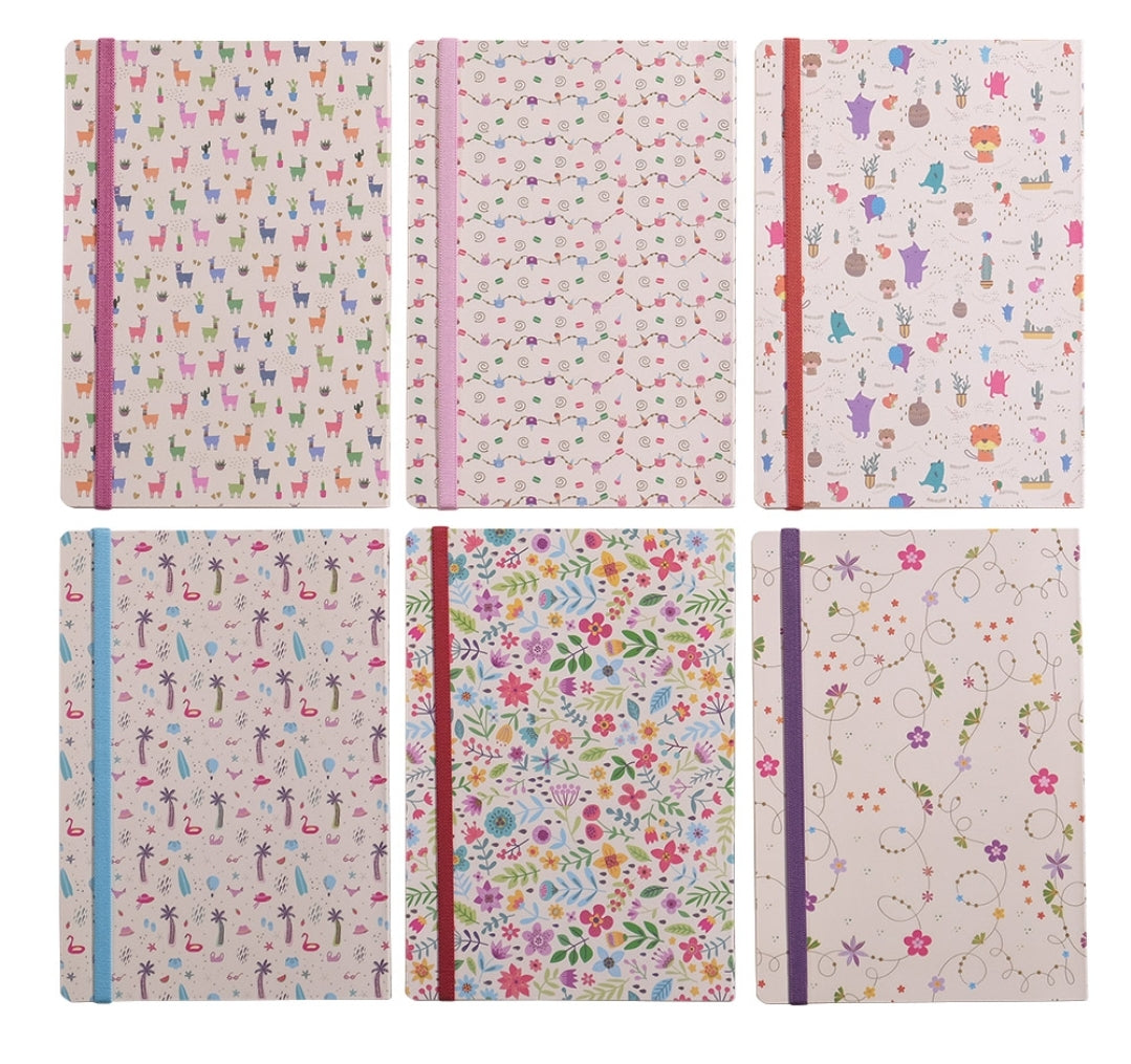 מחברת כריכה קשיחה שורות