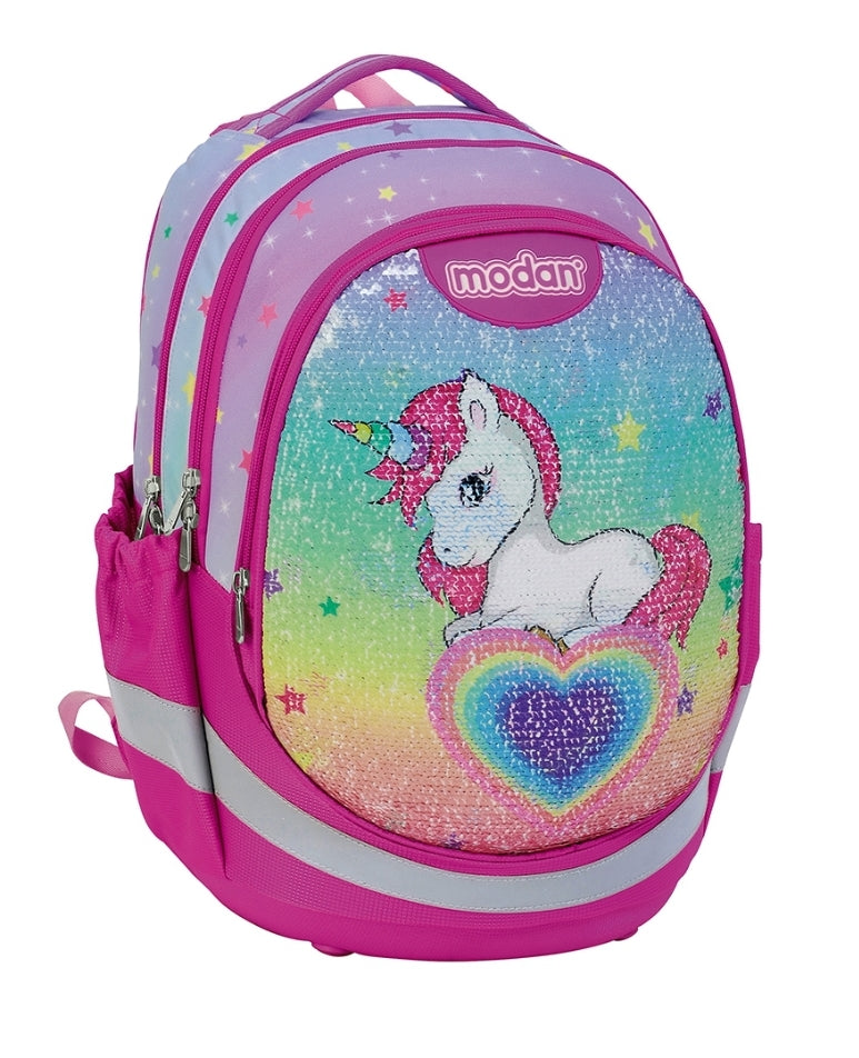 תיק אורטופדי מודן חד קרן עם פייטים