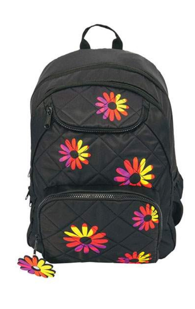 תיק Inway פרחים שחור