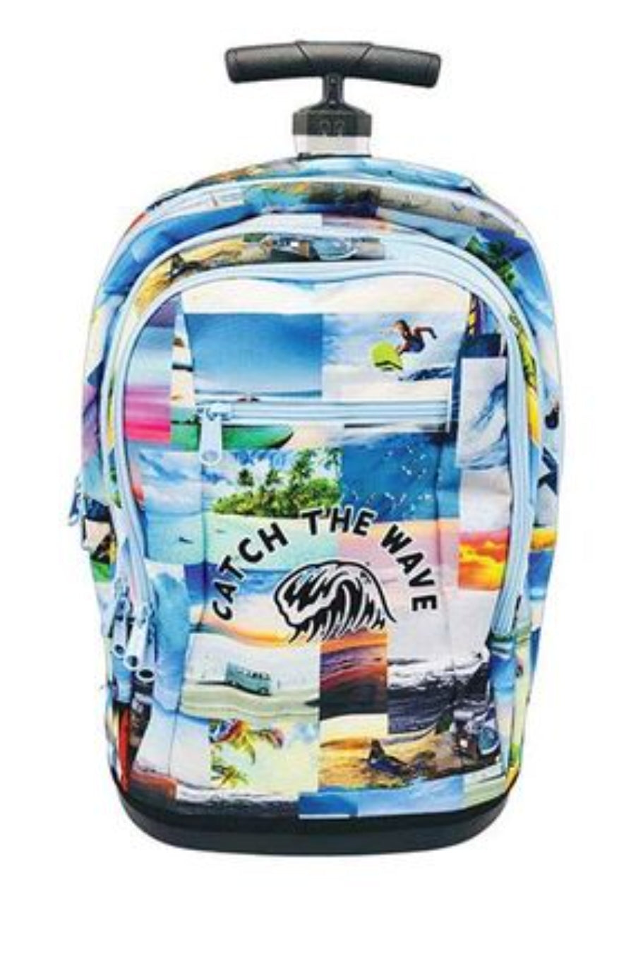 תיק טרולי לבית הספר גלגלים מובנים גלישה Inway