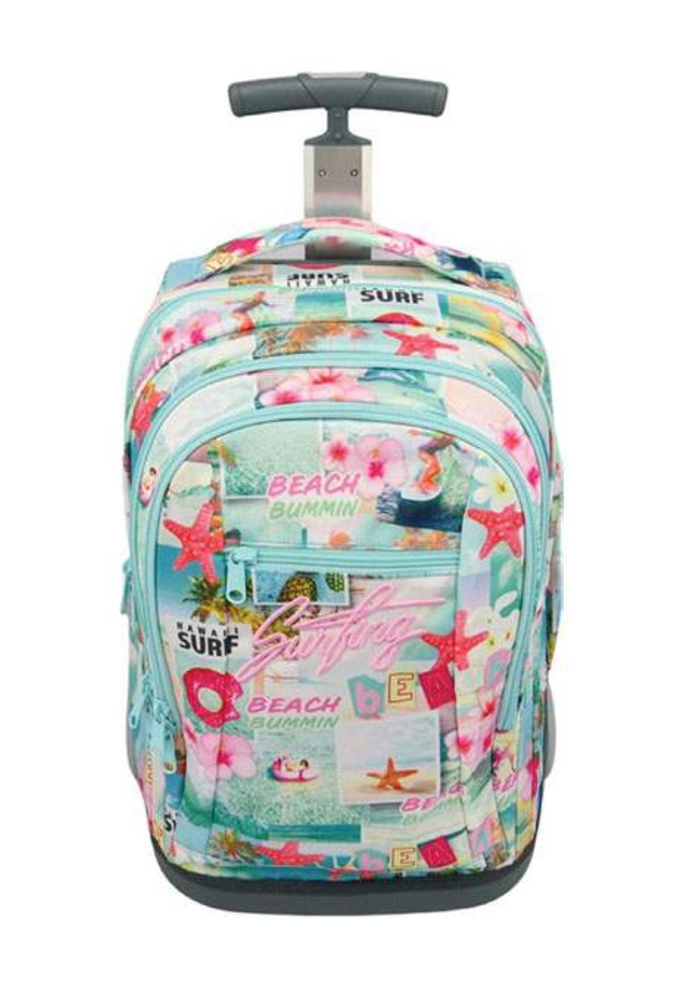 תיק טרולי לבית הספר גלגלים מובנים גלישה Inway