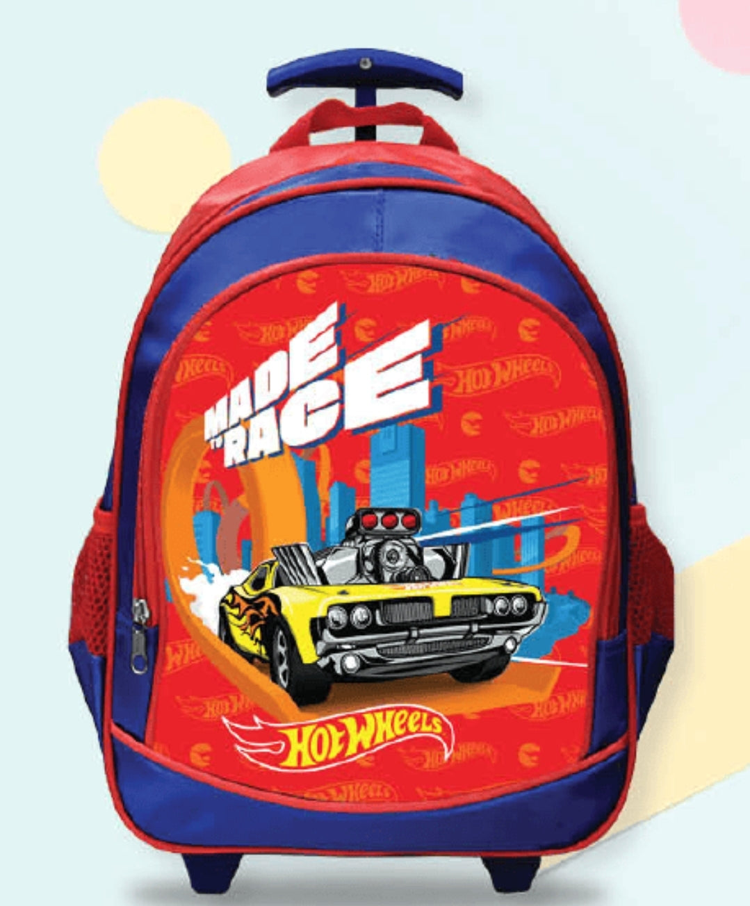 תיק גן טרולי עם גלגלים מכוניות