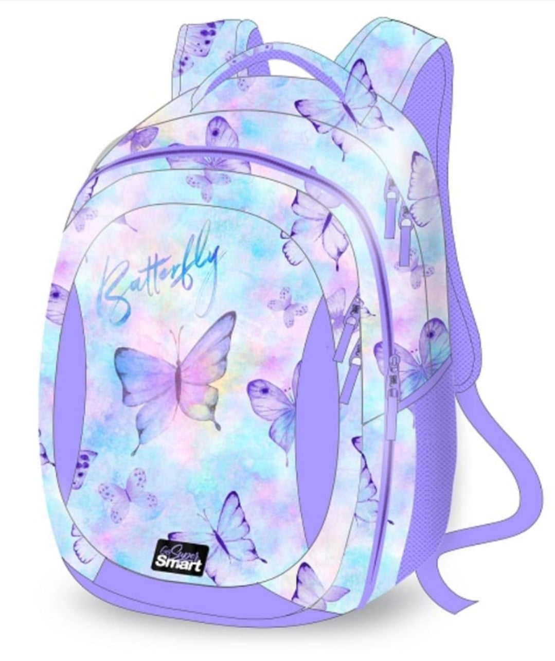 תיק לבית הספר 2 ב1 פרפרים Smart