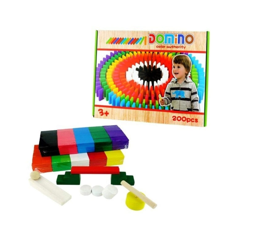 דומינו ראלי מעץ 200 חלקים