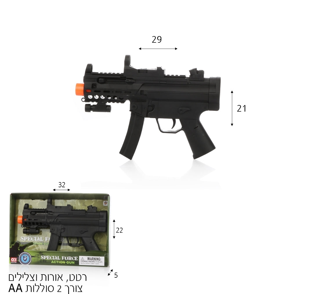 רובה תבור עם אורות וצלילים