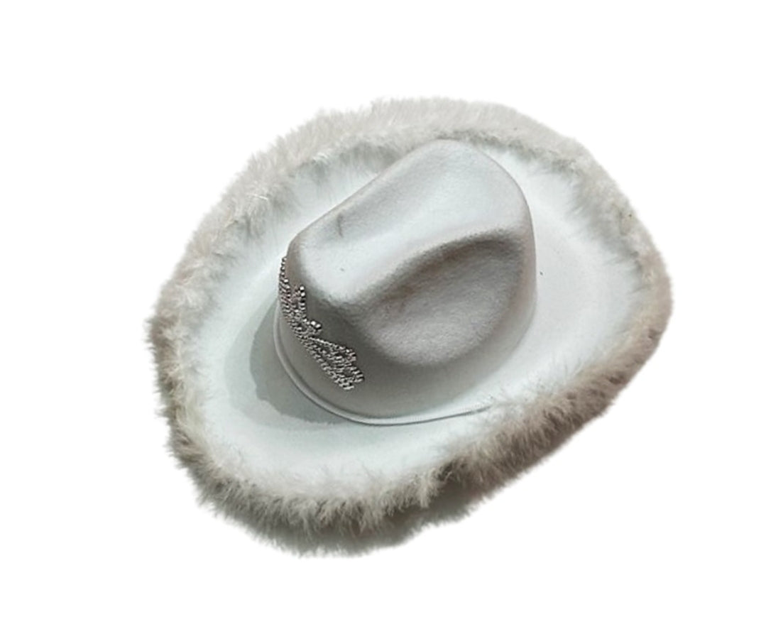 כובע קאובוי לבן