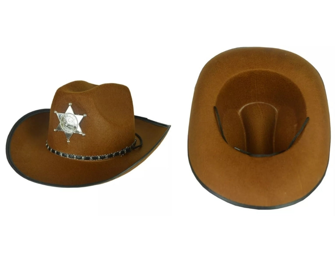 כובע קאובוי חום