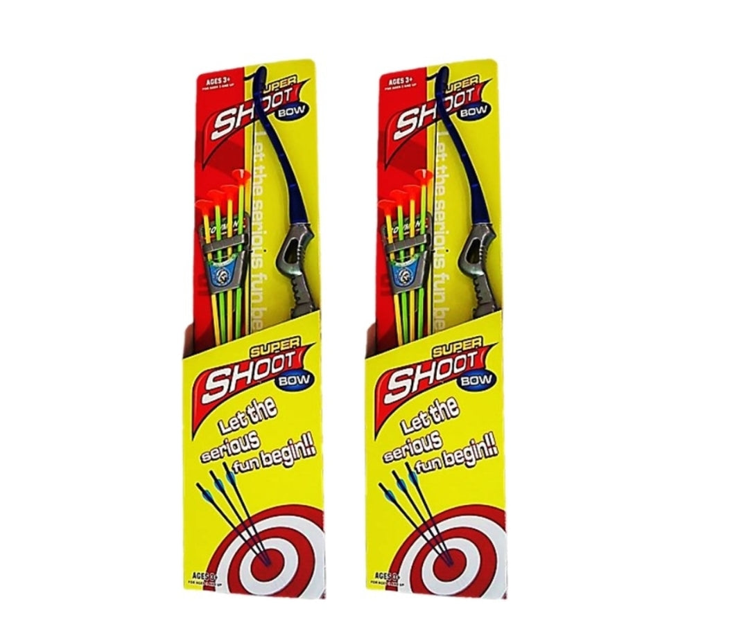 חץ וקשת מפלסטיק עם חיצי וואקום