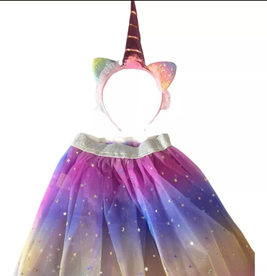 תחפושת חד קרן ורוד/תכלת