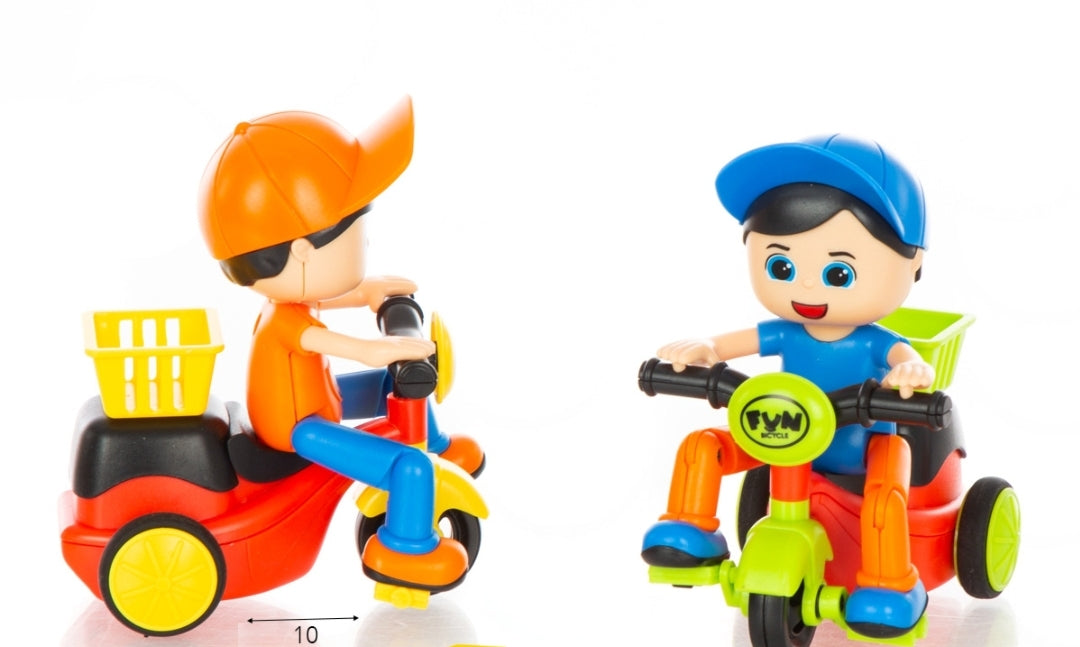 בובת שליח על אופניים