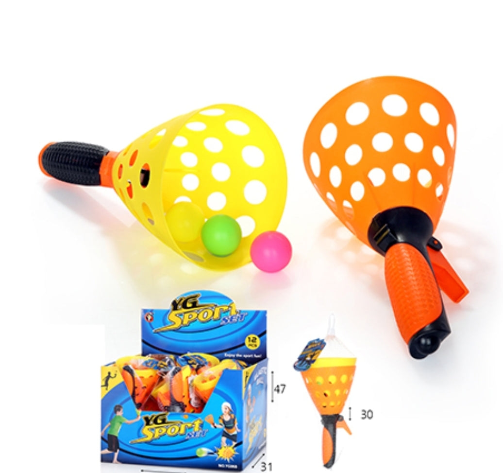 זוג משגרי קונוס למשחק מסירות