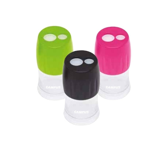 מחדד עם 2 חורים ומיכל קמפוס