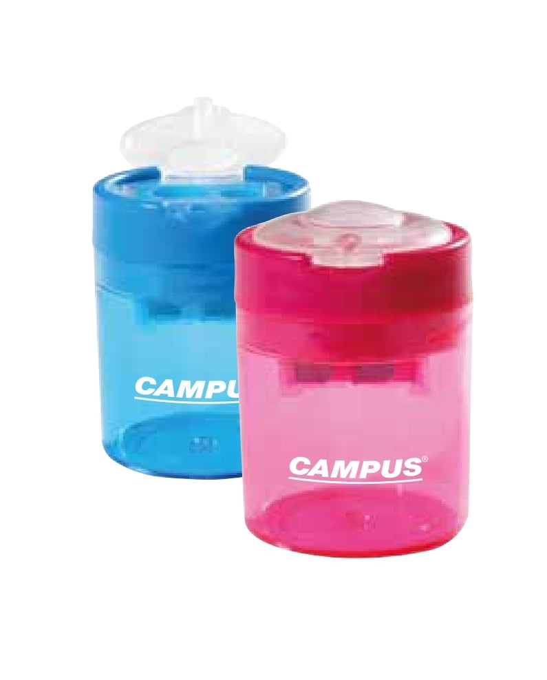 מחדד עם 2 חורים ומיכל קמפוס