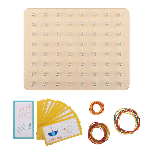 משחק הרכבה גומיות על לוח