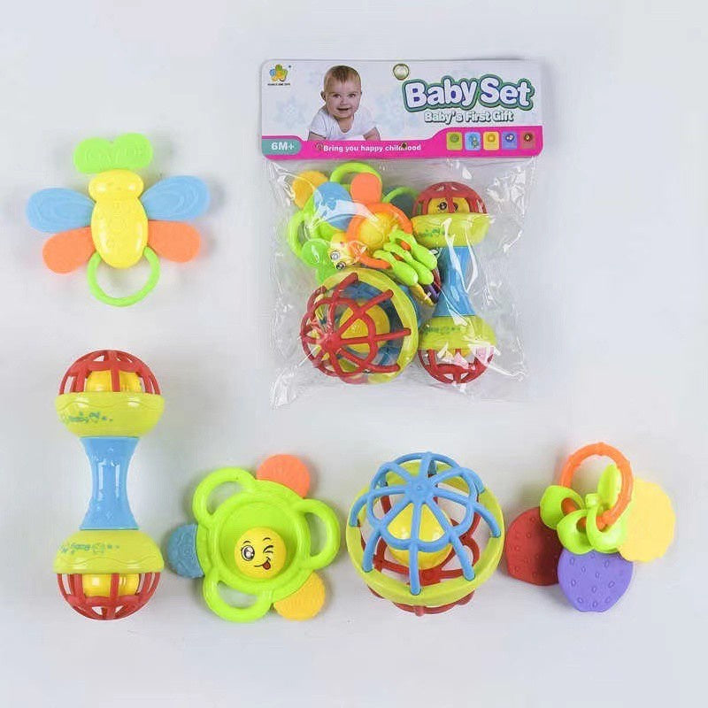 סט נשכנים ורעשנים לתינוקות