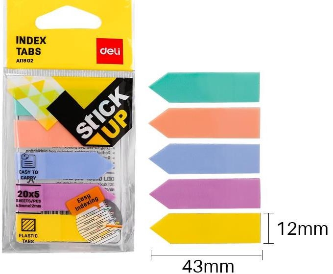 דגלונים סימניות צבעי פסטל deli