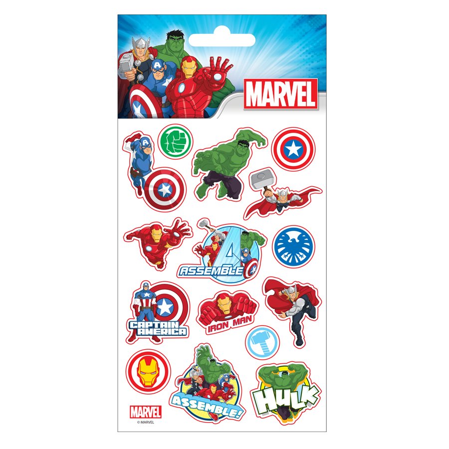 10 דפי מדבקות מארוול