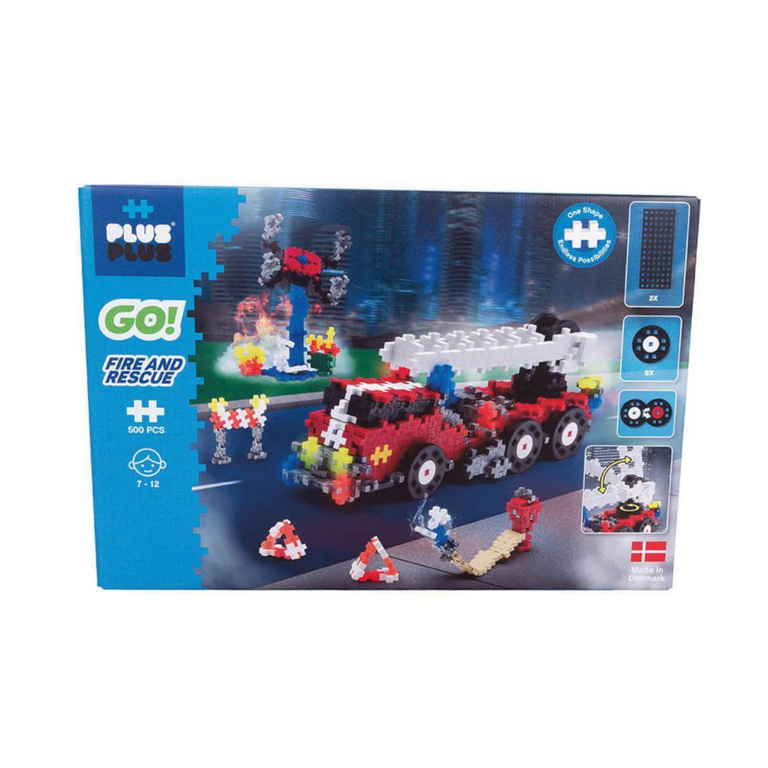 פלוס פלוס משחק הרכבה 500 חלקים עם גלגלים רכבי הצלה