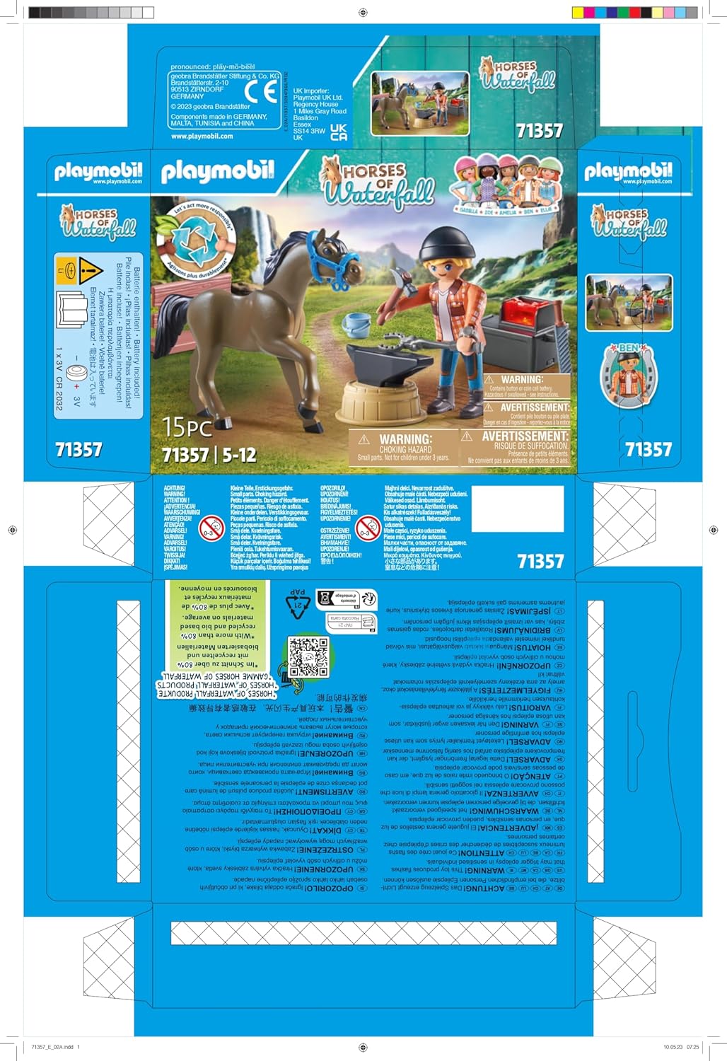 פליימוביל 71357: בן והסוסה אכילאה - סדרת "סוסי ווטרפול" (Horses of Waterfall)