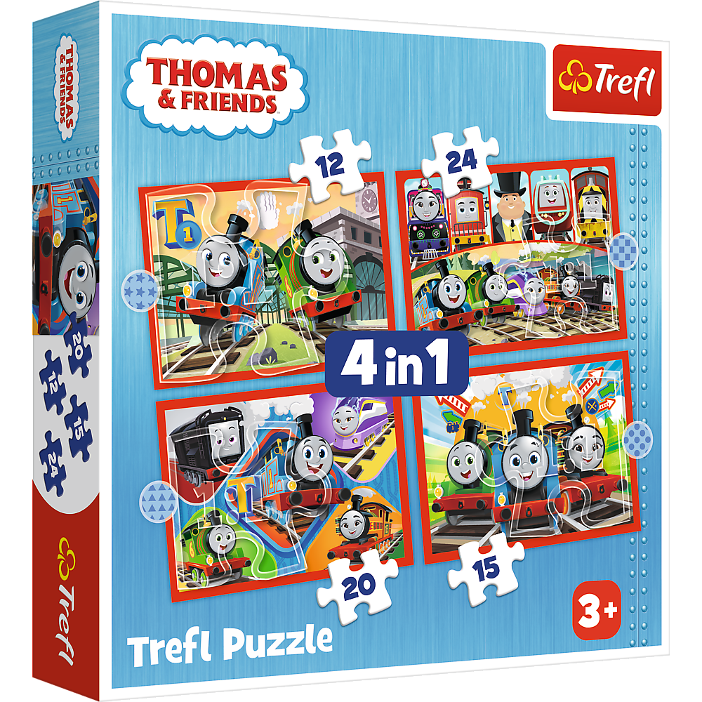 פאזל תומאס הקטר סט 4 פאזלים