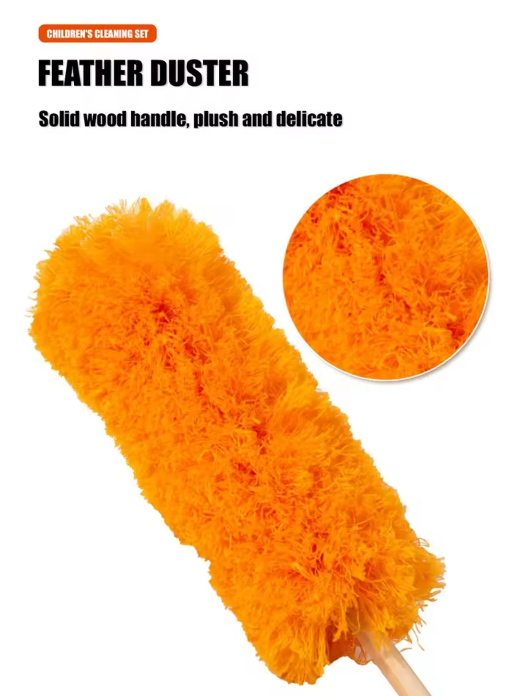 ערכת כלי ניקוי מעץ לילדים