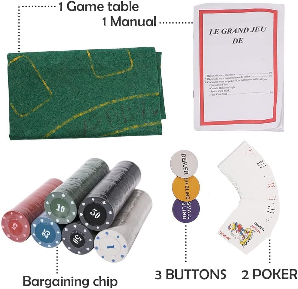 ערכת פוקר 300 ז'וטונים בקופסת מתכת-2