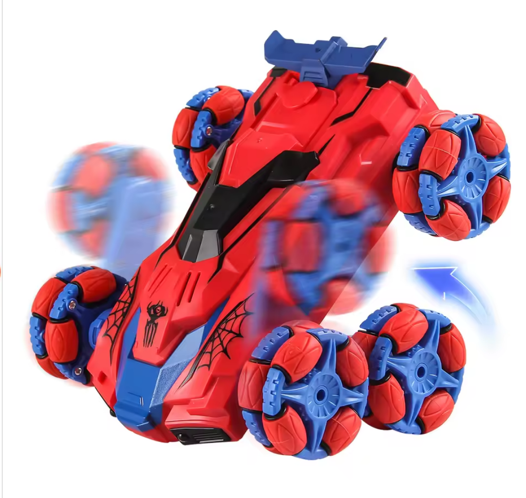 מכונית שלט פעלולים ספיידר נטענת מוציאה עשן