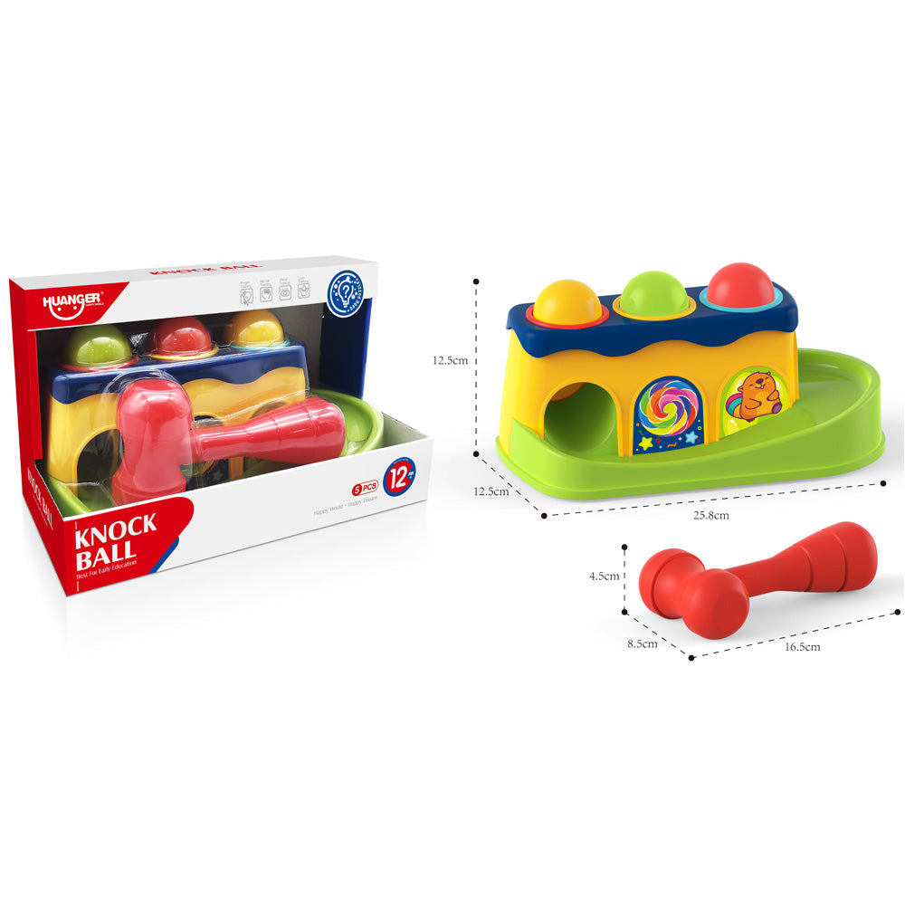 הך פטיש לפעוטות עם כדורים מתגלשים
