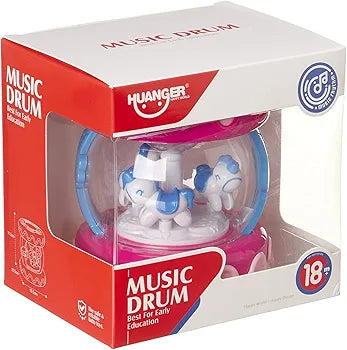 תוף מוזיקלי אינטראקטיבי עם קרוסלה מאירה – Huanger Music Drum
