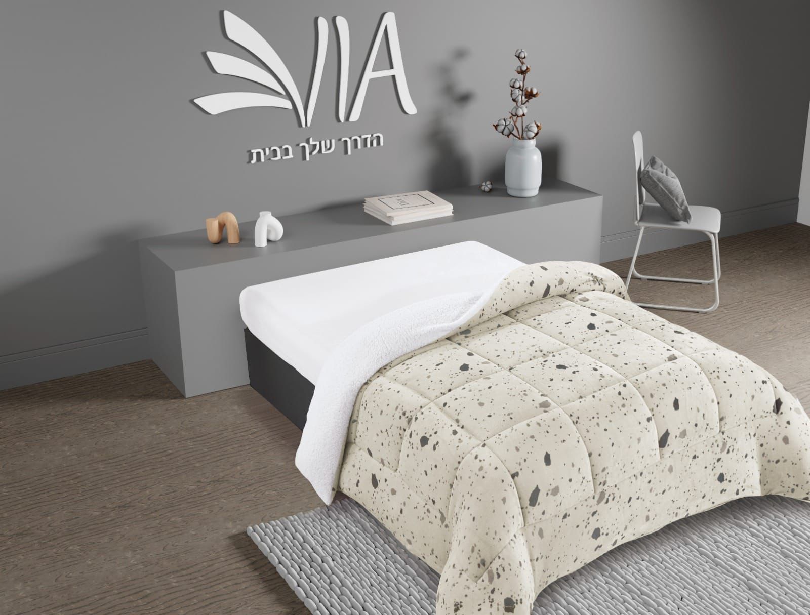 שמיכת כבש זוגי חמה מאוד