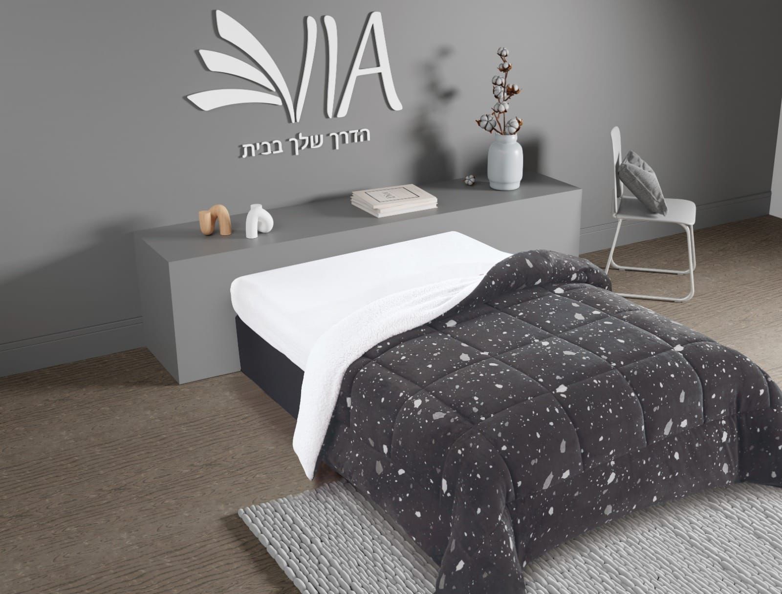 שמיכת כבש זוגי חמה מאוד