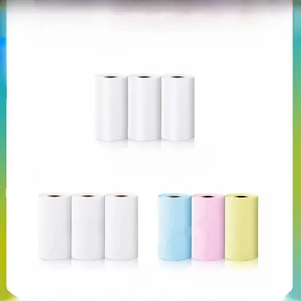 גלילי נייר רגיל/מדבקה למצלמה מדפיסה