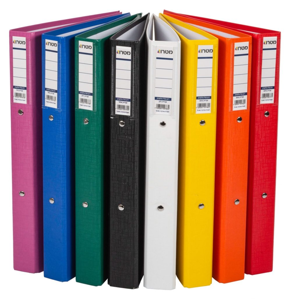 קלסר קשיח גודל פוליו