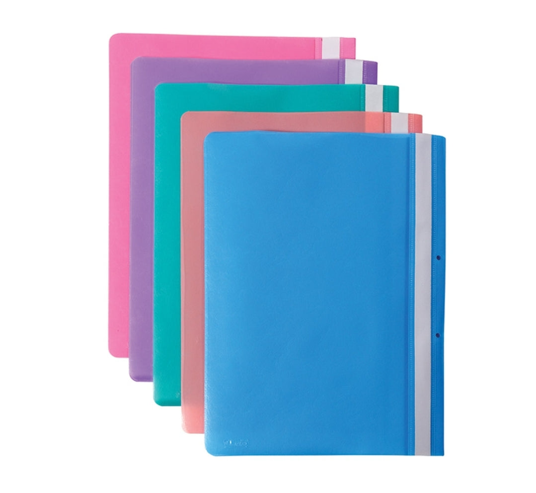 10 תקיות שקף עבות שקפקפות עם חורים בגודל גדול a4