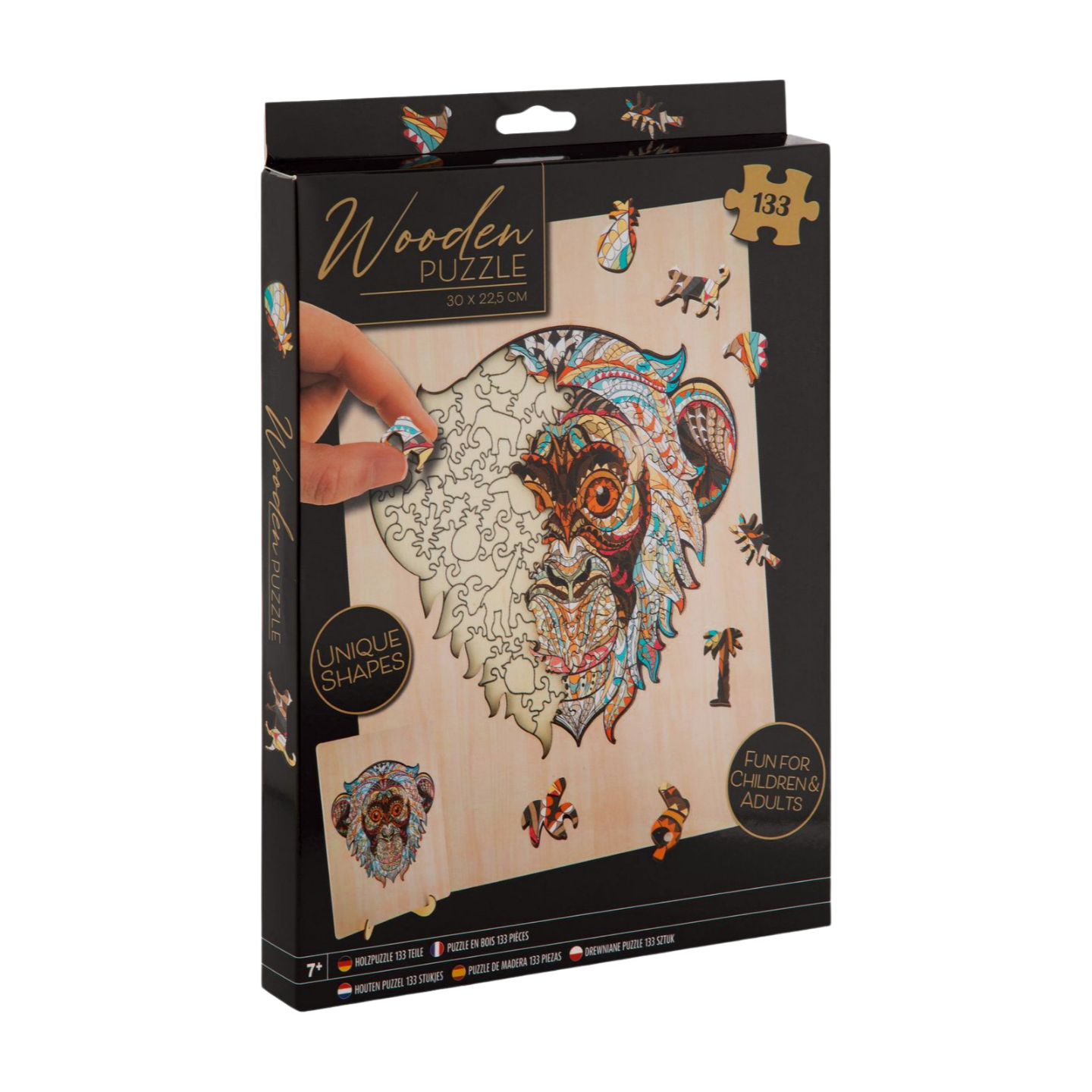 פאזל עץ עם מעמד צורות מיוחדות