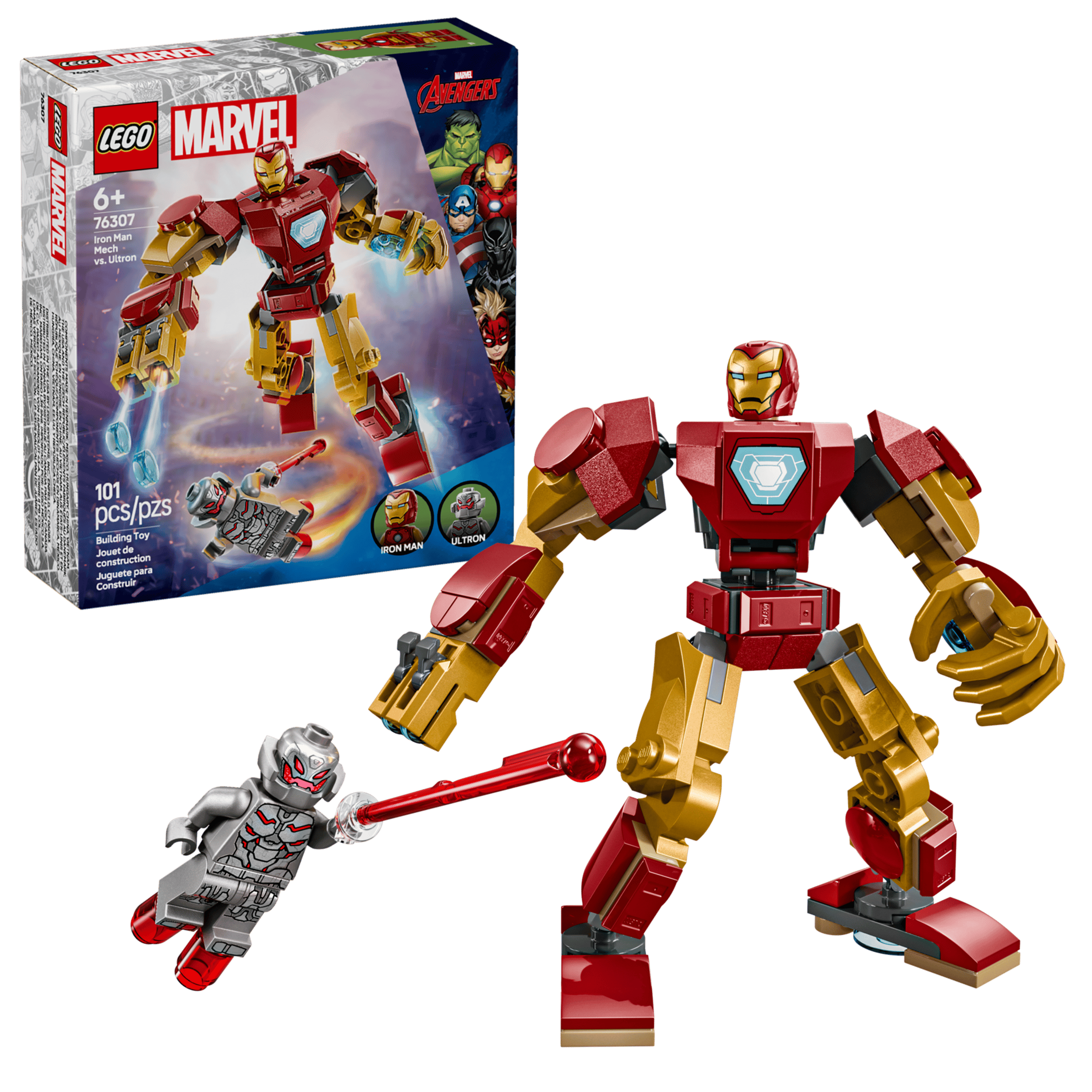 לגו 76307 איירון מן רובוט נגד אולטרון