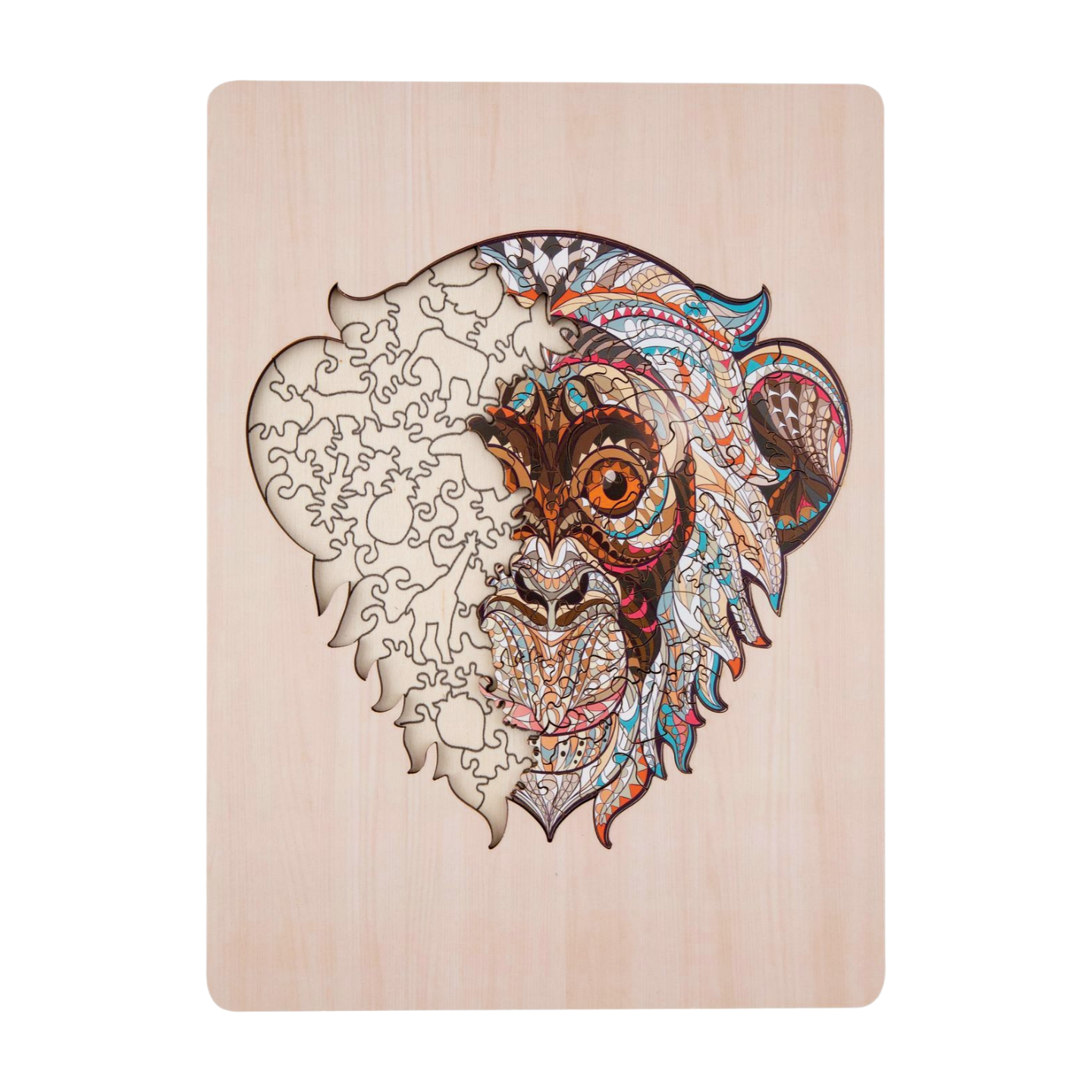 פאזל עץ עם מעמד צורות מיוחדות