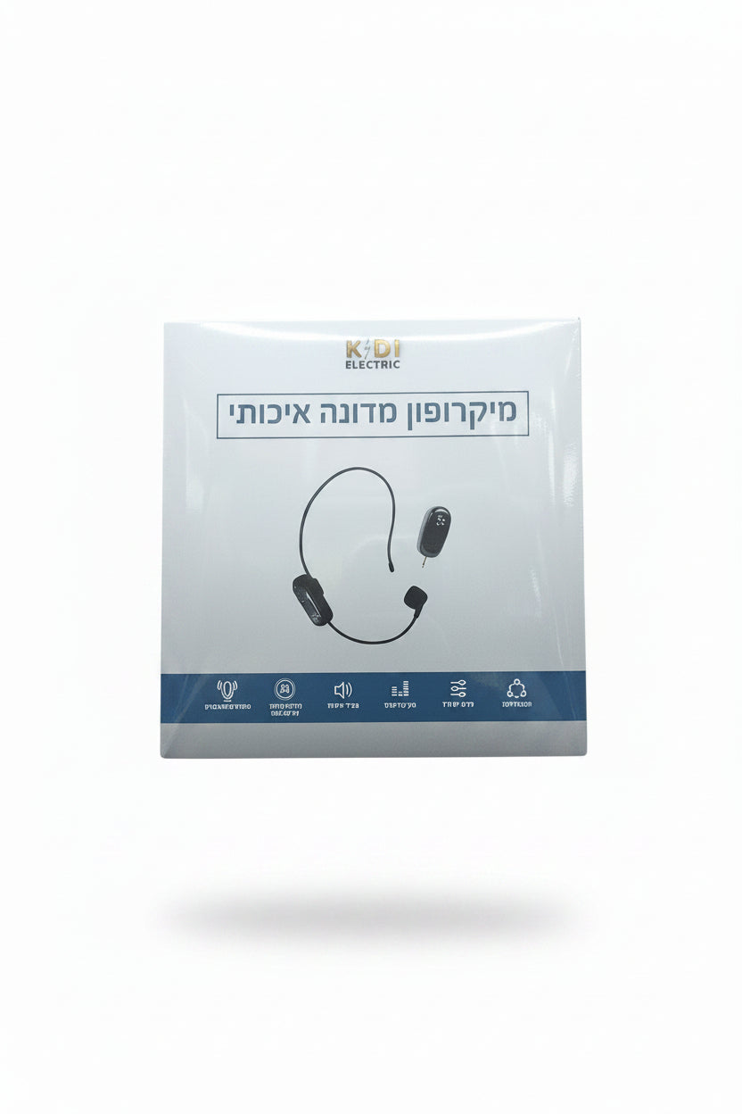 סט מיקרופון מדונה אלחוטי מקצועי 2.4G מבית KIDI ELECTRIC – דגם DD185