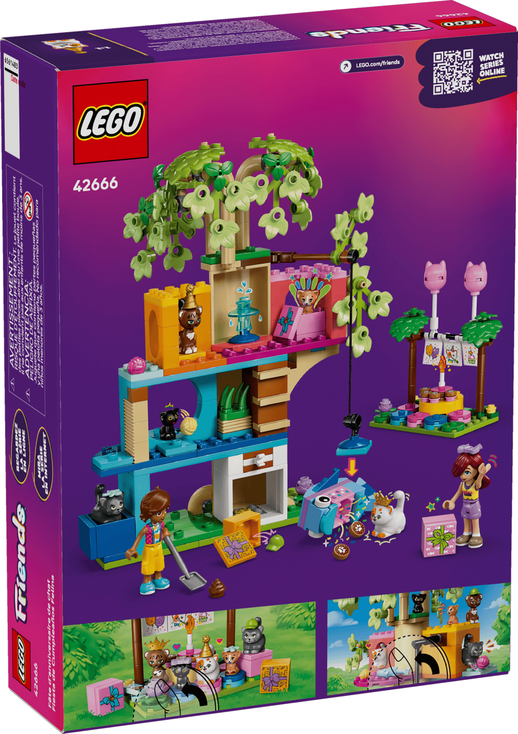 לגו 42666 פרנדס מסיבת יום הולדת בבית עץ