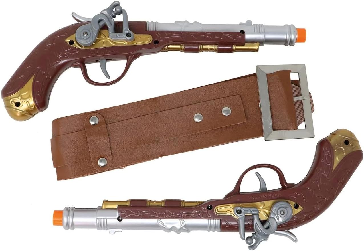 חגורת גוף עם אקדחים לתחפושת פיראט