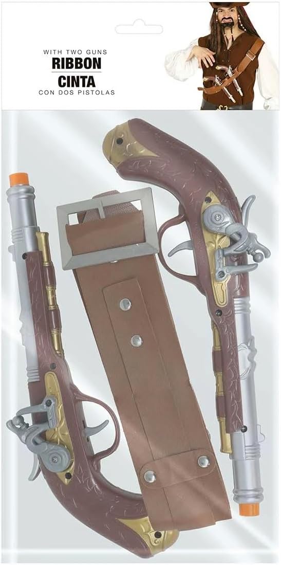 חגורת גוף עם אקדחים לתחפושת פיראט