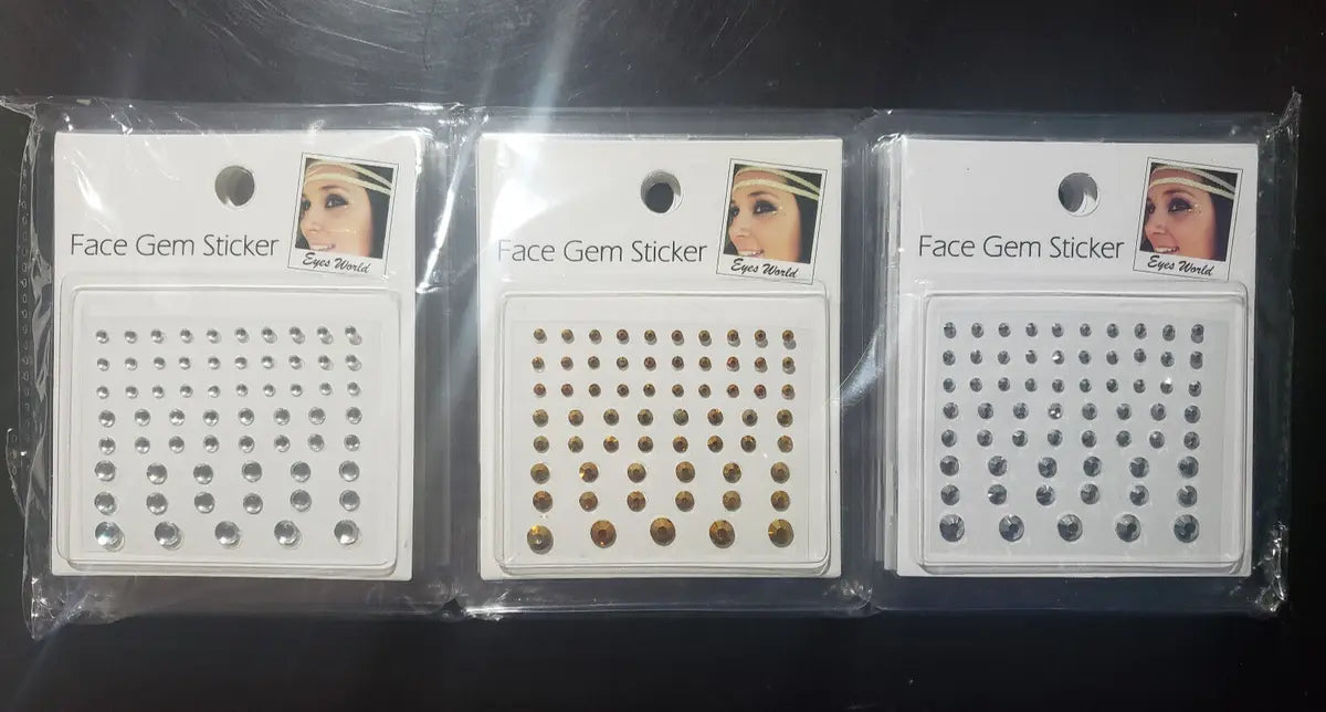 מדבקות יהלומים לפנים