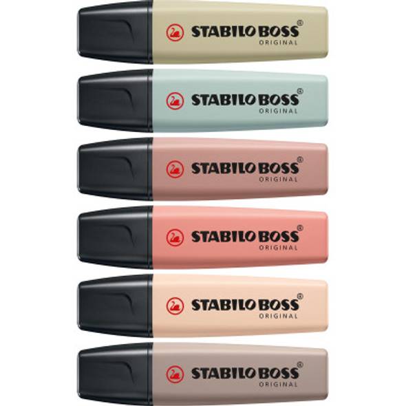 6 מרקרים סטבילו צבעים טבעיים