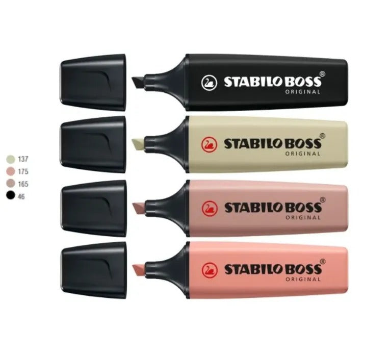 4 מרקרים סטבילו צבעים טבעיים