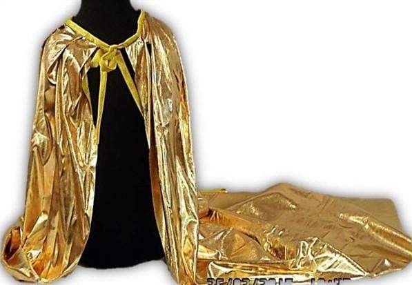 גלימת מטאלית זהב 1.2 מטר-zrizi toys