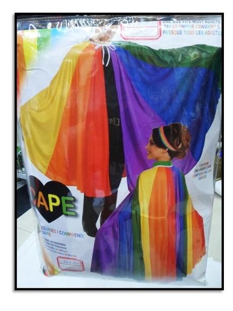 גלימה קשת בענן צבעונית 1.2 מטר-zrizi toys